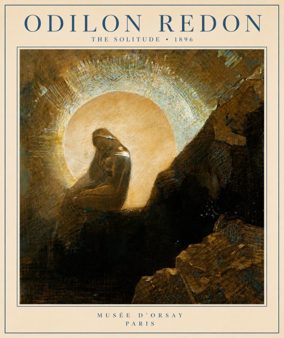 Odilon Redon The Solitude No4 - Poszter