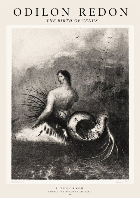 Odilon Redon The Birth of Venus No1 - Poszter