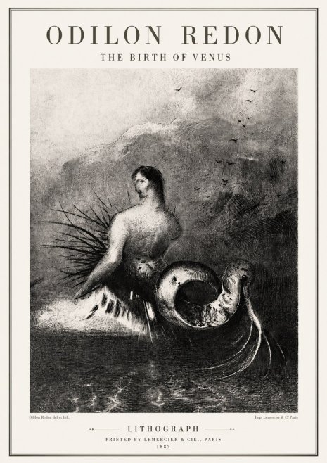 Odilon Redon The Birth of Venus No5 - Poszter