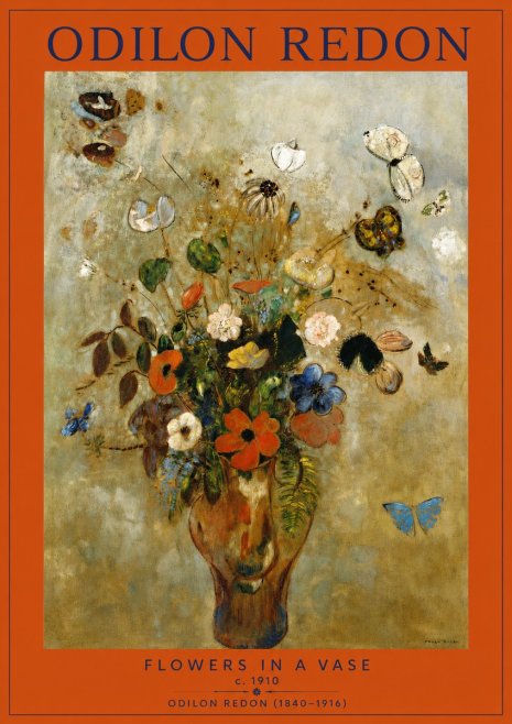 Odilon Redon Flowers in a Vase I No2 - Poszter