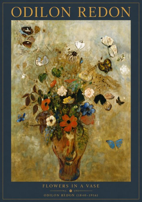Odilon Redon Flowers in a Vase I No6 - Poszter