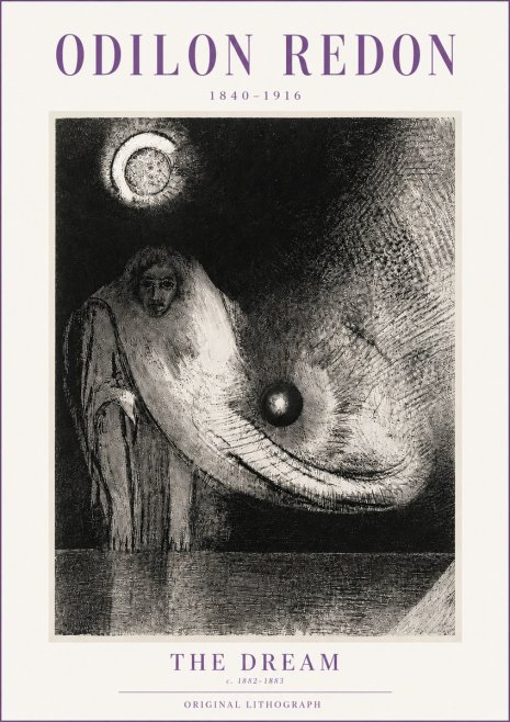 Odilon Redon The Dream No4 - Poszter