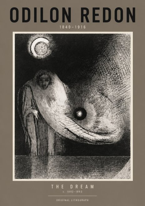 Odilon Redon The Dream No6 - Poszter