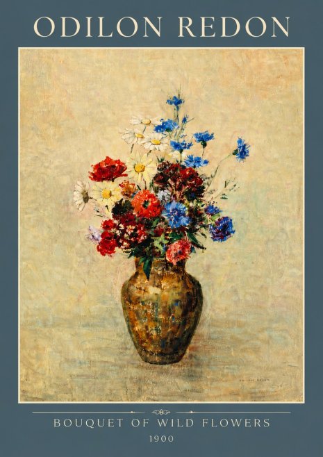 Odilon Redon Bouquet of Wild Flowers I No4 - Poszter