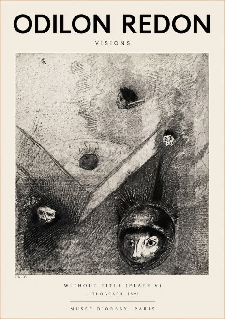 Odilon Redon Without Title (Plate V) No2 - Poszter