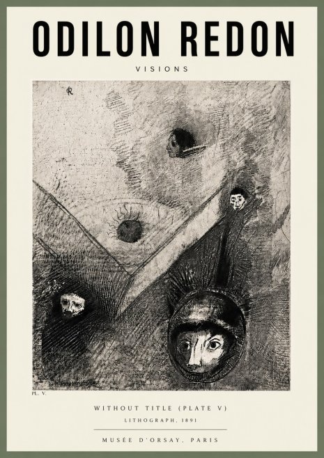 Odilon Redon Without Title (Plate V) No5 - Poszter