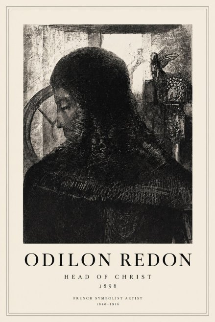 Odilon Redon Head of Christ II No1 - Poszter