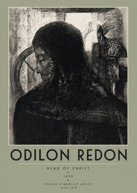 Odilon Redon Head of Christ II No2 - Poszter