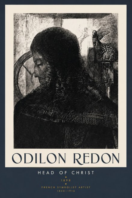 Odilon Redon Head of Christ II No3 - Poszter