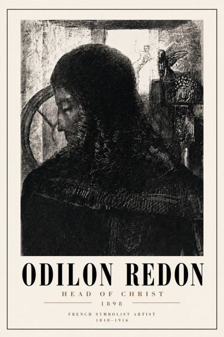 Odilon Redon Head of Christ II No4 - Poszter