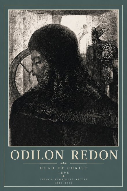 Odilon Redon Head of Christ II No5 - Poszter