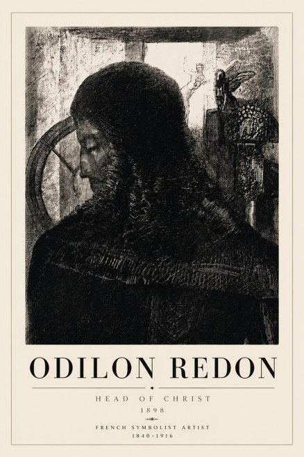 Odilon Redon Head of Christ II No6 - Poszter