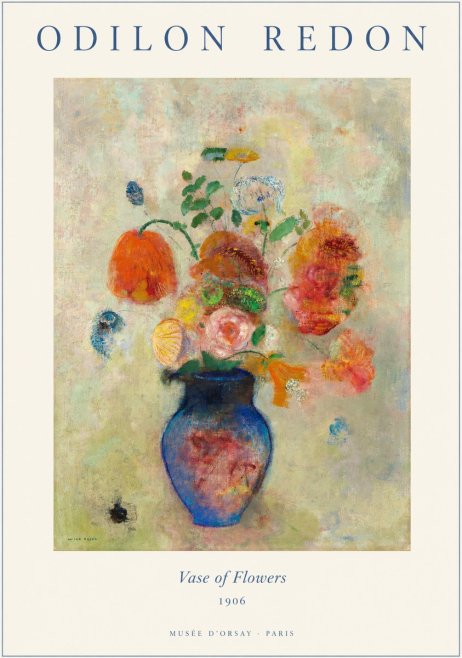 Odilon Redon Vase of Flowers No1 - Poszter
