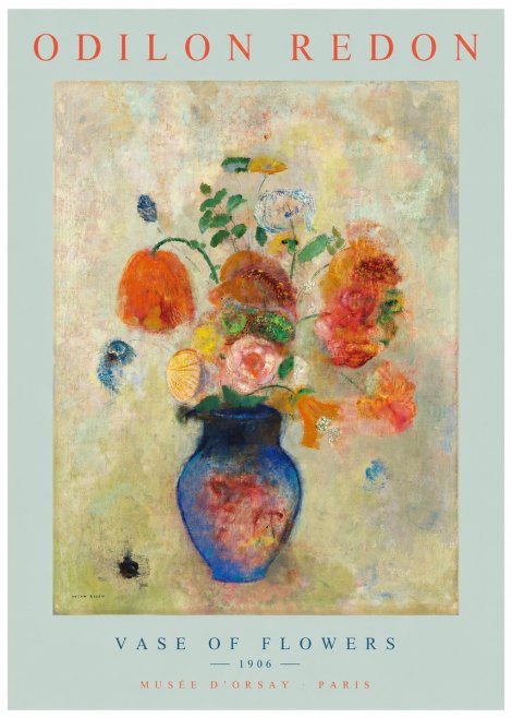 Odilon Redon Vase of Flowers No2 - Poszter