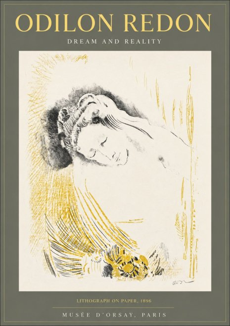 Odilon Redon Dream and Reality No2 - Poszter