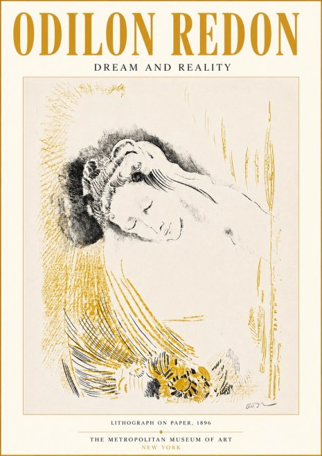 Odilon Redon Dream and Reality No3 - Poszter