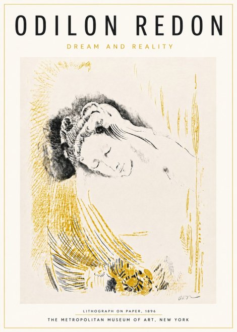Odilon Redon Dream and Reality No5 - Poszter