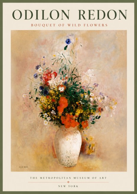 Odilon Redon Bouquet of Wild Flowers II No5 - Poszter