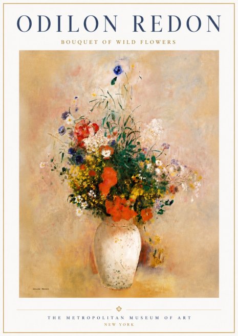 Odilon Redon Bouquet of Wild Flowers II No6 - Poszter