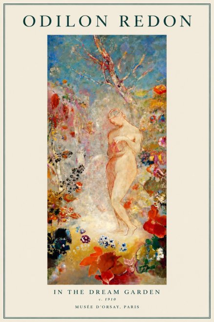 Odilon Redon In the Dream Garden No5 - Poszter