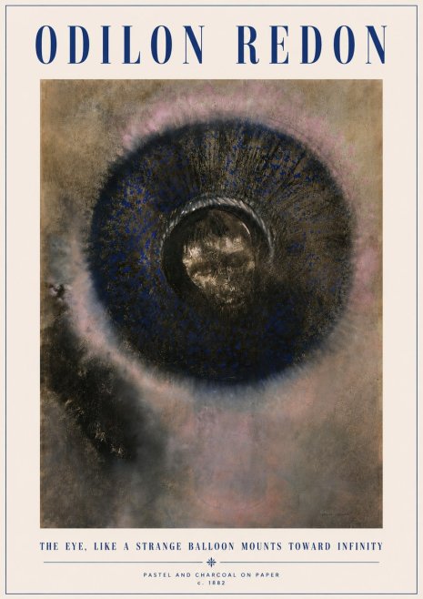 Odilon Redon The Eye, Like a Strange Balloon Mounts Toward Infinity No4 - Poszter