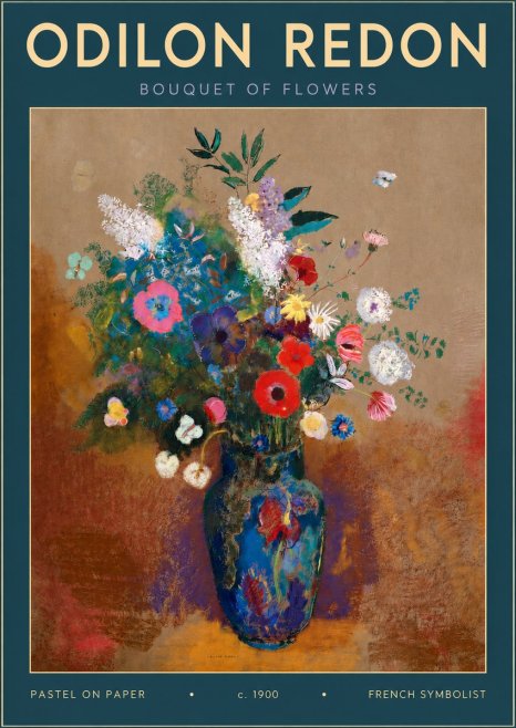Odilon Redon Bouquet of Flowers No4 - Poszter