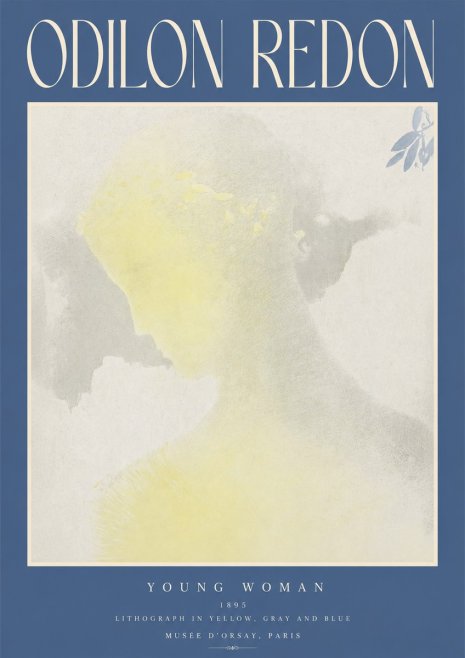 Odilon Redon Young Woman No2 - Poszter