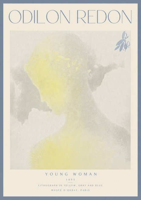 Odilon Redon Young Woman No4 - Poszter