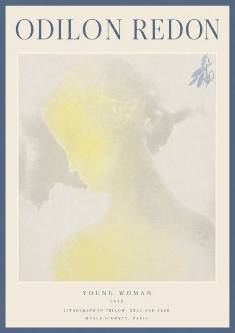 Odilon Redon Young Woman No5 - Poszter