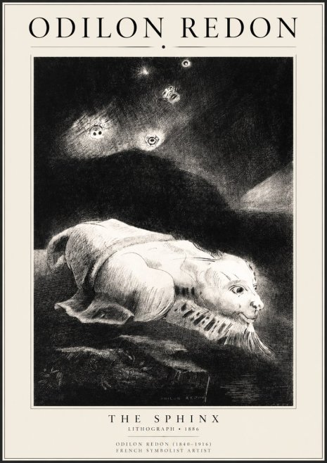 Odilon Redon The Sphinx No1 - Poszter