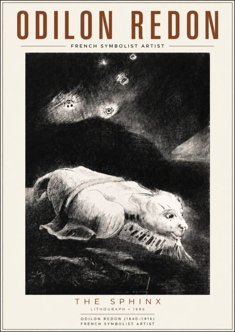 Odilon Redon The Sphinx No5 - Poszter