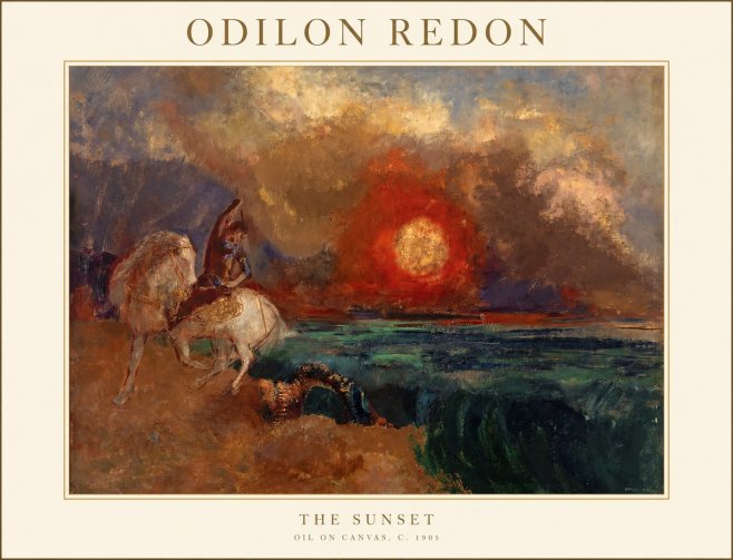 Odilon Redon The Sunset No1 - Poszter