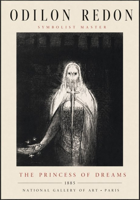 Odilon Redon The Princess of Dreams No3 - Poszter