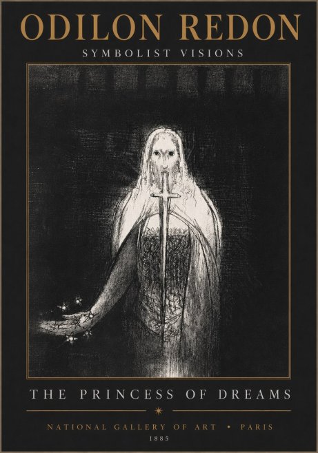 Odilon Redon The Princess of Dreams No4 - Poszter