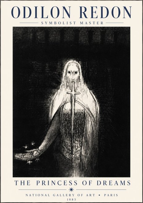 Odilon Redon The Princess of Dreams No6 - Poszter