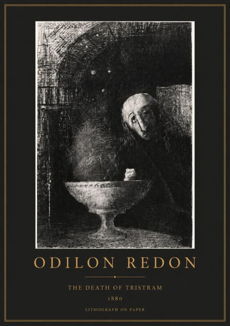 Odilon Redon The Death of Tristram No2 - Poszter