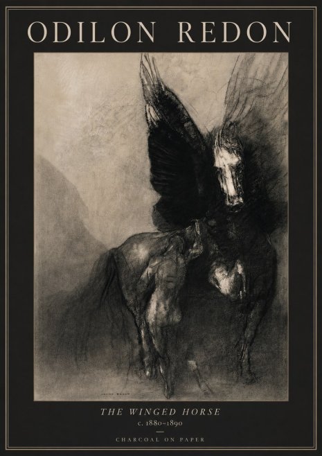 Odilon Redon The Winged Horse No2 - Poszter