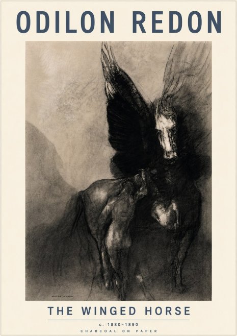 Odilon Redon The Winged Horse No3 - Poszter