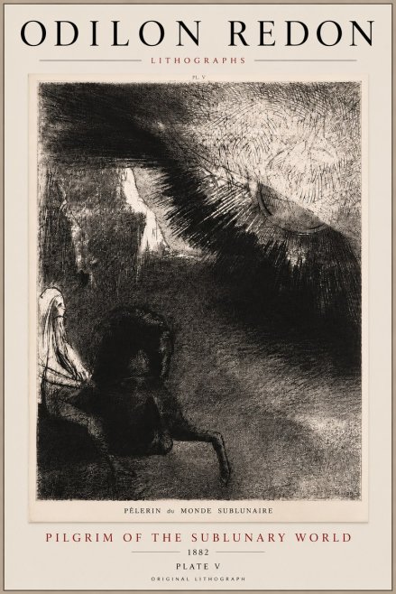 Odilon Redon Pèlerin Du Monde Sublunaire No5 - Poszter