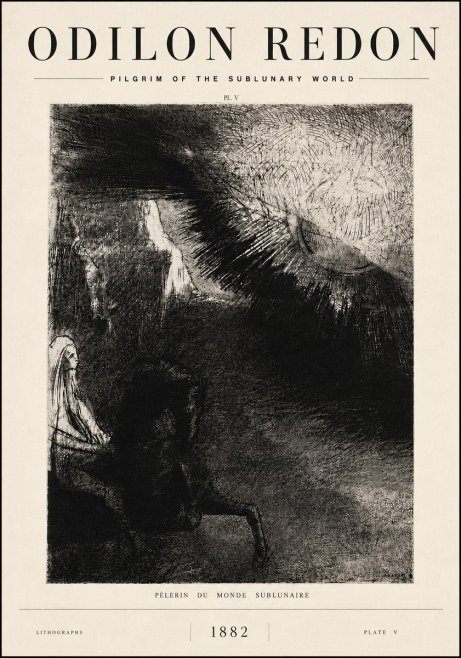 Odilon Redon Pèlerin Du Monde Sublunaire No6 - Poszter