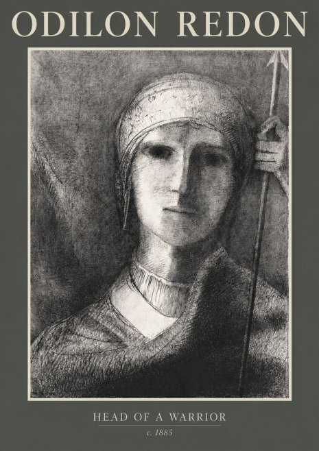 Odilon Redon Head of a Warrior No2 - Poszter