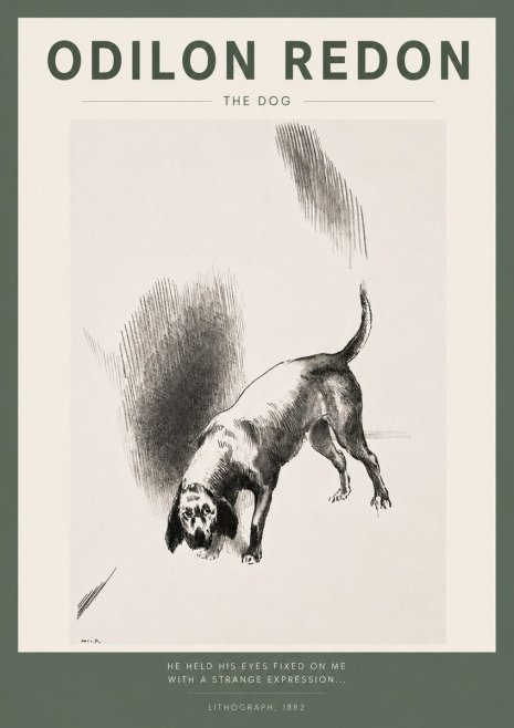 Odilon Redon The Dog No2 - Poszter