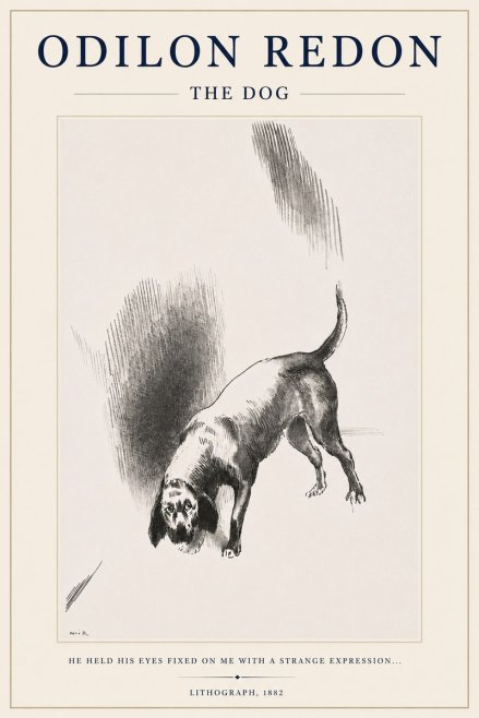 Odilon Redon The Dog No3 - Poszter