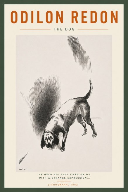 Odilon Redon The Dog No6 - Poszter