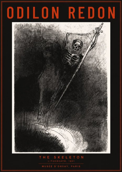Odilon Redon The Skeleton No2 - Poszter