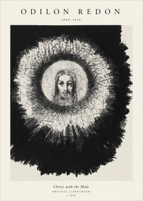 Odilon Redon Christ with the Halo No1 - Poszter