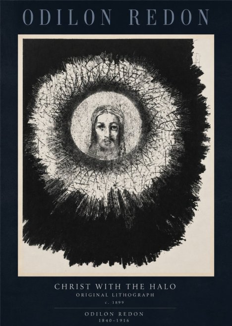 Odilon Redon Christ with the Halo No2 - Poszter