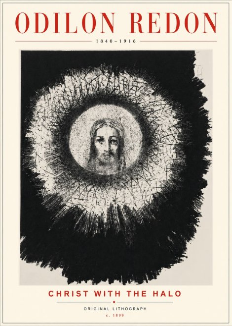 Odilon Redon Christ with the Halo No3 - Poszter