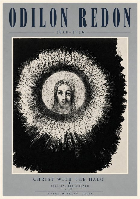 Odilon Redon Christ with the Halo No6 - Poszter