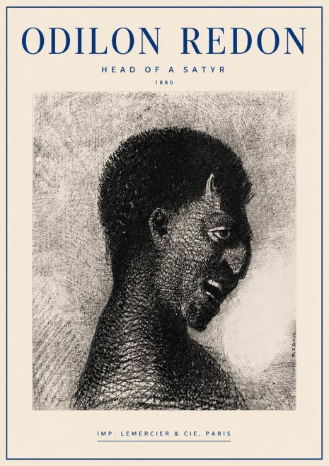 Odilon Redon Head of a Satyr No4 - Poszter